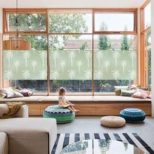 Stickpretty window film palm tree design